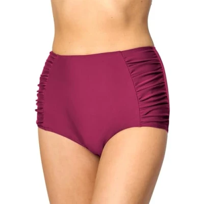 Abbildung von Merry Style Damen Bikinislip MS10 119 Bikinihose Bauch Weg Effekt (Weinrot (5288), 46)