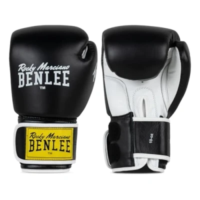 Abbildung von BenLee Leder Kickboxhandschuh Tough schwarz 10 Unzen