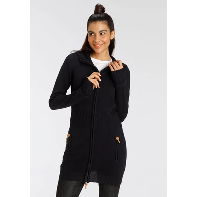 Abbildung von KangaROOS Kapuzenstrickjacke, mit 2 Wege Reißverschluss