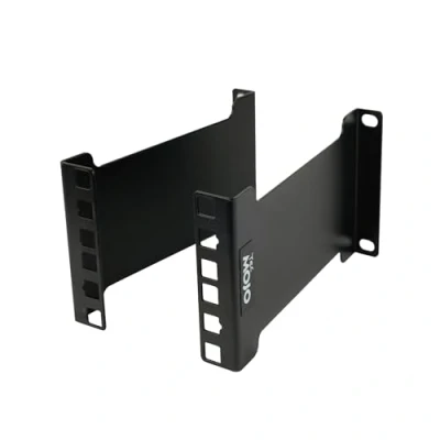 Abbildung von Tecmojo Server Rack Tiefenverlängerung, 2U, 15,24 cm, TAA konform, versenkter Adapter, Montage Adapter Set, Netzwerk Verlängerung