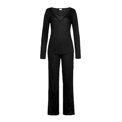Abbildung von LASCANA Pyjama, (2 tlg.), mit Details aus Spitze