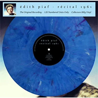 Abbildung von Edith Piaf Récital 1961 (Limited Edition) (Numbered) (Reissue) (Blue Marbled) (LP)