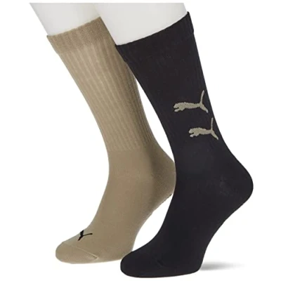 Abbildung von PUMA mens Graphic Logo Crew Sock, clay combo, 39 42 (4er Pack)