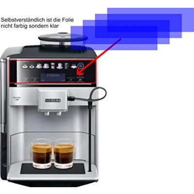 Abbildung von 4ProTec I 4X Crystal Clear klar Schutzfolie für Siemens TE653501DE EQ.6 Plus S300 S700 S100 Kaffeevollautomat Displayschutzfolie Bildschirmschutzfolie Schutzhülle Displayschutz Displayfolie Folie