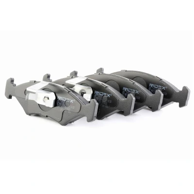 Abbildung von RIDEX 402B0511 Bremsbelagsatz Vorderachse exkl. Verschleißwarnkontakt mit Kolbenclip FORD: ESCORT 4 Cabriolet, Sierra Mk1 Schrägheck, FIESTA 3
