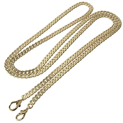 Abbildung von EAZY CASE Schulterriemen für Tasche Metall Wechselband Taschengurt zum Umhängen, Body Bag Riemchen, längenverstellbar Gold