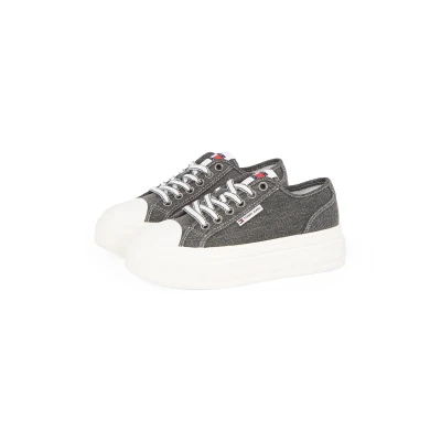 Abbildung von Tommy Jeans TJW FOXING FLATFORM LC Plateausneaker, Freizeitschuh, Halbschuh, Schnürschuh im Look