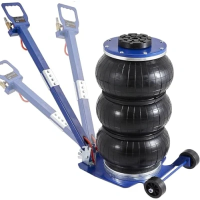 Abbildung von VEVOR Pneumatischer Wagenheber Air Jack 3t, Blau Mehrfachbeutel Luftheber 140 450 mm Hubhöhe Sack Luftwagenheber, 10 Sekunden Hub Wagenheberheber für SUV, LKW