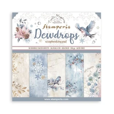 Abbildung von Stamperia Create Happiness Dewdrops 8x8 Inch Paper Pack (SBBS119)