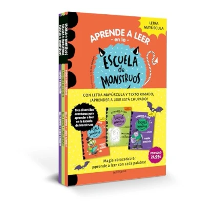 Abbildung von Aprender a leer En la Escuela de Monstruos Pack con los libros 7, 8 y 9: letra MAYÚSCULA (libros para niños partir 5 años) (Montena)