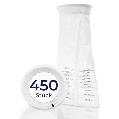Abbildung von Hasemed Spuckbeutel mit Mundstück 450 St