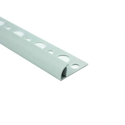 Abbildung von 10x PVC Viertelkreis Fliesenschiene Fliesenprofil Kunststoff Schiene L270cm 10mm Manhatten