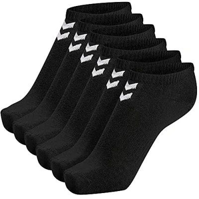 Abbildung von Hummel Chevron Ankle SOCK 6 PACK Unisex Füßlinge, Größe: 41/45, Black