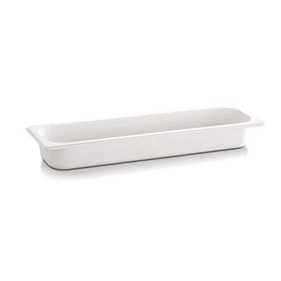 Abbildung von APS 84302 GN 2/4 Behälter &quot;ECO LINE&quot;, 53 x 16,2 cm, Tiefe 100 mm, 4,3 Liter, Melamin, weiß