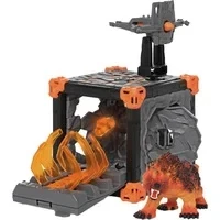 Abbildung von schleich ELDRADOR CREATURES BattleCave Lavabär 42732 Set aus Battle Cave mit Monster &amp; Kristall Schussfunktion und Greifarmfalle Caves zur Arena stapelbar 31 Teilen