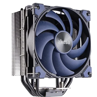 Abbildung von Akasa Alucia H4, CPU Kühler mit 120mm PWM Lüfter, 4 Kupfer Heatpipes Prozessorlüfter, 185W TDP, inkl. Wärmeleitpaste, für Intel LGA 2066, 2011, 1151, 1155, 1150, 1200, AMD AM4 AM5 Ryzen, AK CC4017EP01