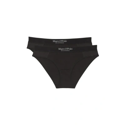 Abbildung von Marc O&#039;Polo Iconic 2 PACK Slip, Damen, Größe: Small, Schwarz