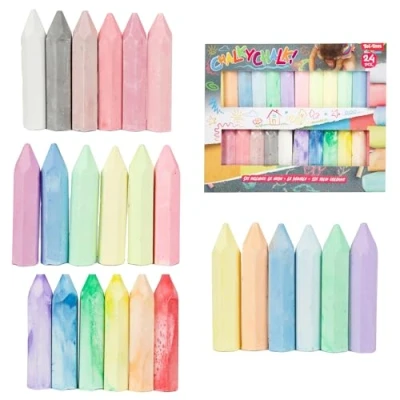 Abbildung von Toi Toys Malstift Strassenkreide 24 Stück Kreidestifte