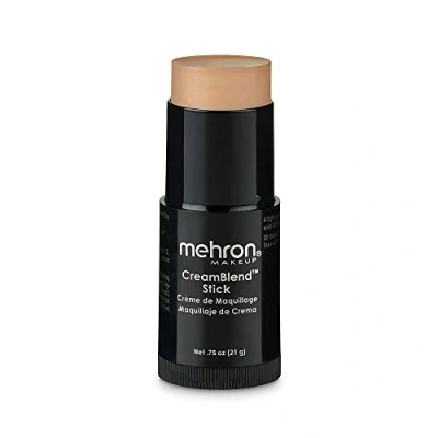 Abbildung von Mehron Make up CreamBlend Stick Gesichtsbemalung, Körperbemalung und Grundierungscreme Körperfarbe Stift (Light 4)