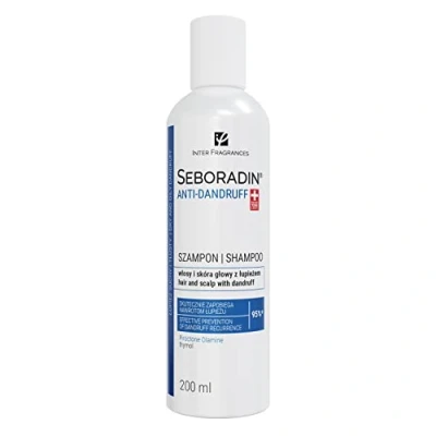 Abbildung von Seboradin Anti Dandruff Antischuppen Shampoo Haarshampoo für Haar und Kopfhaut mit Schuppen Haarkur Intensive Haarpflege Gegen Piroctone Olamine Thymol 200 ml