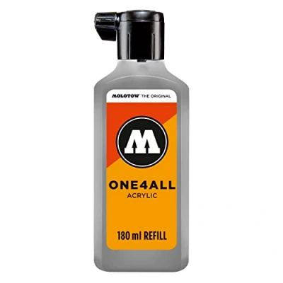 Abbildung von Molotow ONE4ALL Refill Acryl, Farbe 203 cool grau pastell 180 ml, Nachfülltinte für Permanentmarker