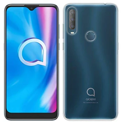 Abbildung von COFI 1453 Silikon Hülle Basic kompatibel mit ALCATEL 1S 2021 Case TPU Soft Handy Cover Schutz Transparent