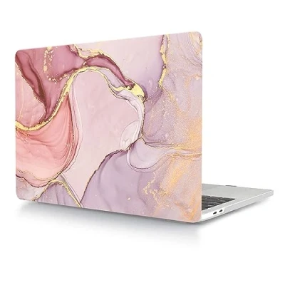 Abbildung von Hülle Kompatibel mit MacBook 12 Zoll 2017 2016 2015 Freisetzung A1534 Retina Display, Plastik Schützend Hartschale Snap Case für Zoll, Rosa Marmor