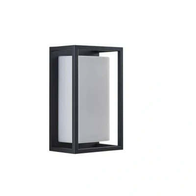 Abbildung von Lucande LED Außenwandleuchte Ilirian, anthrazit, Alu, 25cm