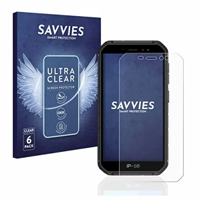 Abbildung von Savvies 6 Stück Schutzfolie für Ulefone Armor X7 Pro Displayschutz Folie Ultra Transparent