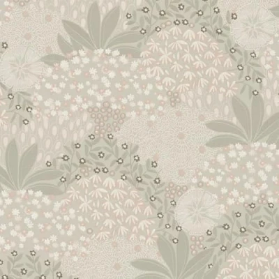 Abbildung von A.S. Création Vliestapete &quot;Nara Blumenwiese&quot;, matt gemustert neutral, Blümchen Pflanzen Landhaus romantisch Floral Waldtapete Tapeten Flur