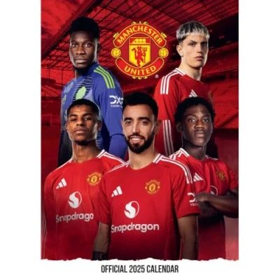 Abbildung von Manchester United FC 2025 A3 Posterkalender: Original Danilo Kalender [Mehrsprachig] [Kalender]