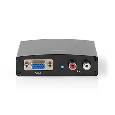 Abbildung von Nedis HDMI ™ Converter HDMI™ Eingang VGA / 2X Cinch Buchse 1 Weg 1280x768 1.65 Gbps Aluminium Anthrazit
