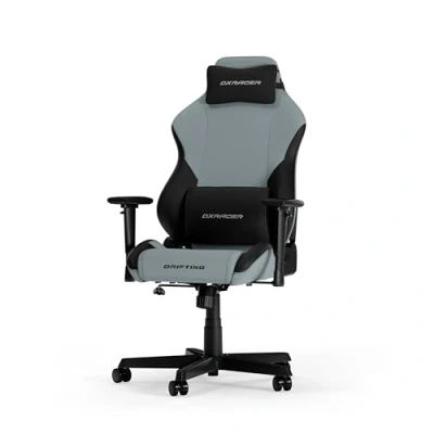 Abbildung von DXRacer DRIFTING L Cyan &amp; Schwarz Stoff das Orginal Gaming Stuhl