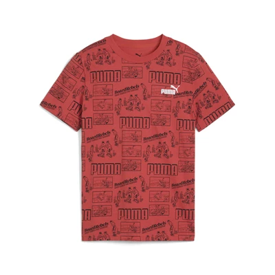 Abbildung von Puma MID 90S Youth Tshirt print für Kinder, Größe: 176, Red fire