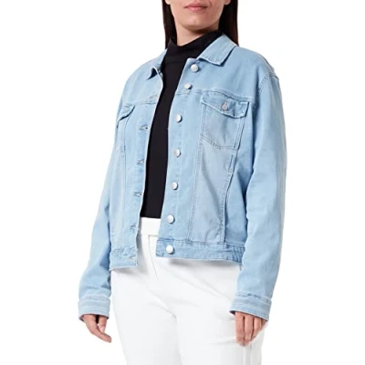 Abbildung von Timezone Damen Denim Jacket Jeansjacke, Light surf Blue wash, XS