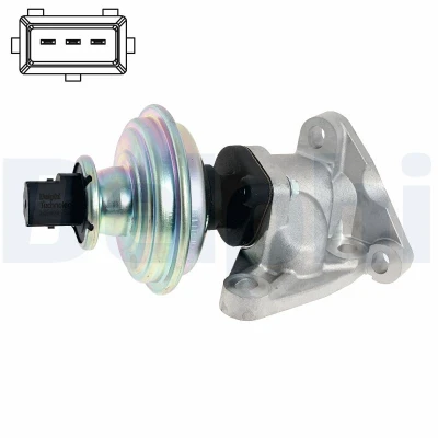 Abbildung von DELPHI EG10625 12B1 AGR Ventil ohne Dichtungen, Kühler TOYOTA: Verso, MINI: Schrägheck, Clubman