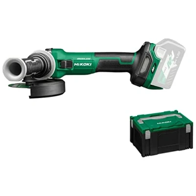 Abbildung von HIKOKI Akku Winkelschleifer, G3613DVEW2Z, (Basic) (36V, 3000 10000 1/ min 1 Drehzahl, Scheiben ø: 125mm, Brushless, mit AT Modus, Spindelarrietierung, im HSC III (OHNE und Ladegerät)