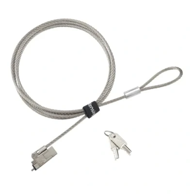 Abbildung von Kensington Slim NanoSaver 2.0 EQ Notebook Schloss &amp; Schlüssel, abschließbares Sicherheitsband für ultradünne Notebooks, universelle Passform, 1,8 m starkes Karbonstahlkabel (K60630WW)