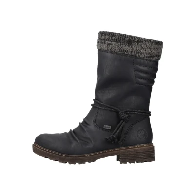 Abbildung von Rieker Snowboot/Winterstiefel blackanthracite (z475500), Damen, Größe: 39, Black anthracite (z4755 00) Schuhe