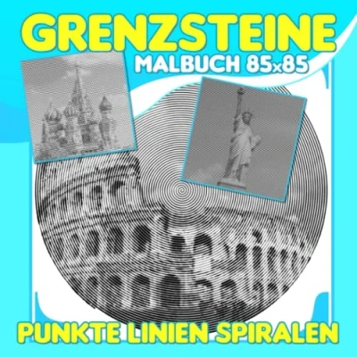 Abbildung von Grenzsteine Punkte Linien Spiralen Malbuch: Enthält 30 Malvorlagen von schönen Wolkenkratzern zum Ausmalen und Entspannen Geschenke für Fans jeden Alters an besonderen Tagen