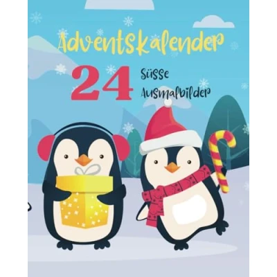 Abbildung von Adventskalender zum Ausmalen für Kleinkinder: Ausmalbuch, Kleinkinder