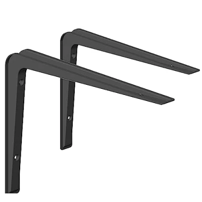 Abbildung von Wandkonsole ALIDO, Größe 190X270 mm, Farbe SChwarz, 2 Stück