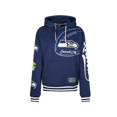 Abbildung von Re:Covered Seattle Seahawks Emerald CITY Kapuzenpullover, Größe: Large, Blau