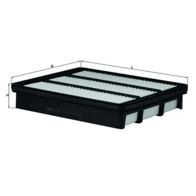 Abbildung von MAHLE ORIGINAL LX 2821 Luftfilter 42,5 210 244,5 Filtereinsatz HYUNDAI: Terracan, Terracan Box Body / SUV