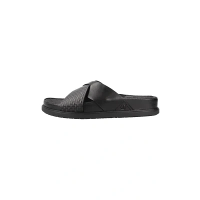 Abbildung von Clarks Unisex Torford Cross Sandal, Black Leather, 44 EU