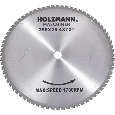 Abbildung von Holzmann Maschinen MKS355SB Hartmetall Kreissägeblatt 355 x 25.4 mm Zähneanzahl: 72 1 St.