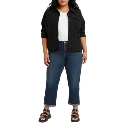 Abbildung von Levi&#039;s MID RISE Boyfriend Jeans Straight Leg, Damen, Größe: 50, Night is young plus
