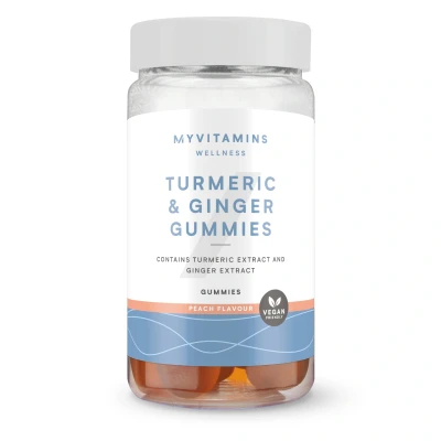 Abbildung von Myvitamins Turmeric &amp; Ginger Gummies 60Gummibärchen Pfirsich