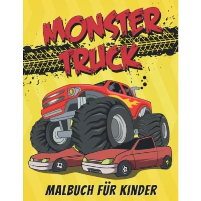 Abbildung von Monster Truck Malbuch: 43 neue Designs Malbuch für Liebhaber (für Jungen und Mädchen)