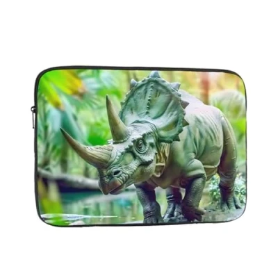 Abbildung von BICORN Dinosaurier Laptop Sleeve 10 Zoll Stoßfest Schutzhülle Notebook Hülle Tablet Aktentasche Tragetasche Schwarz